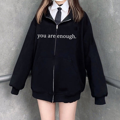 Emotional Zipper Hoodie