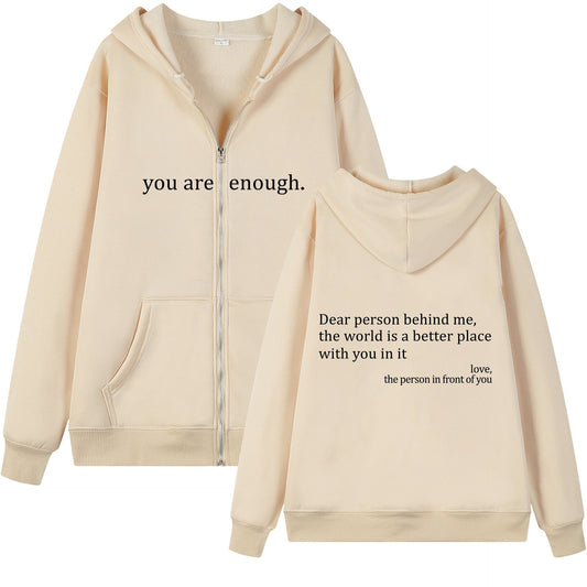 Emotional Zipper Hoodie