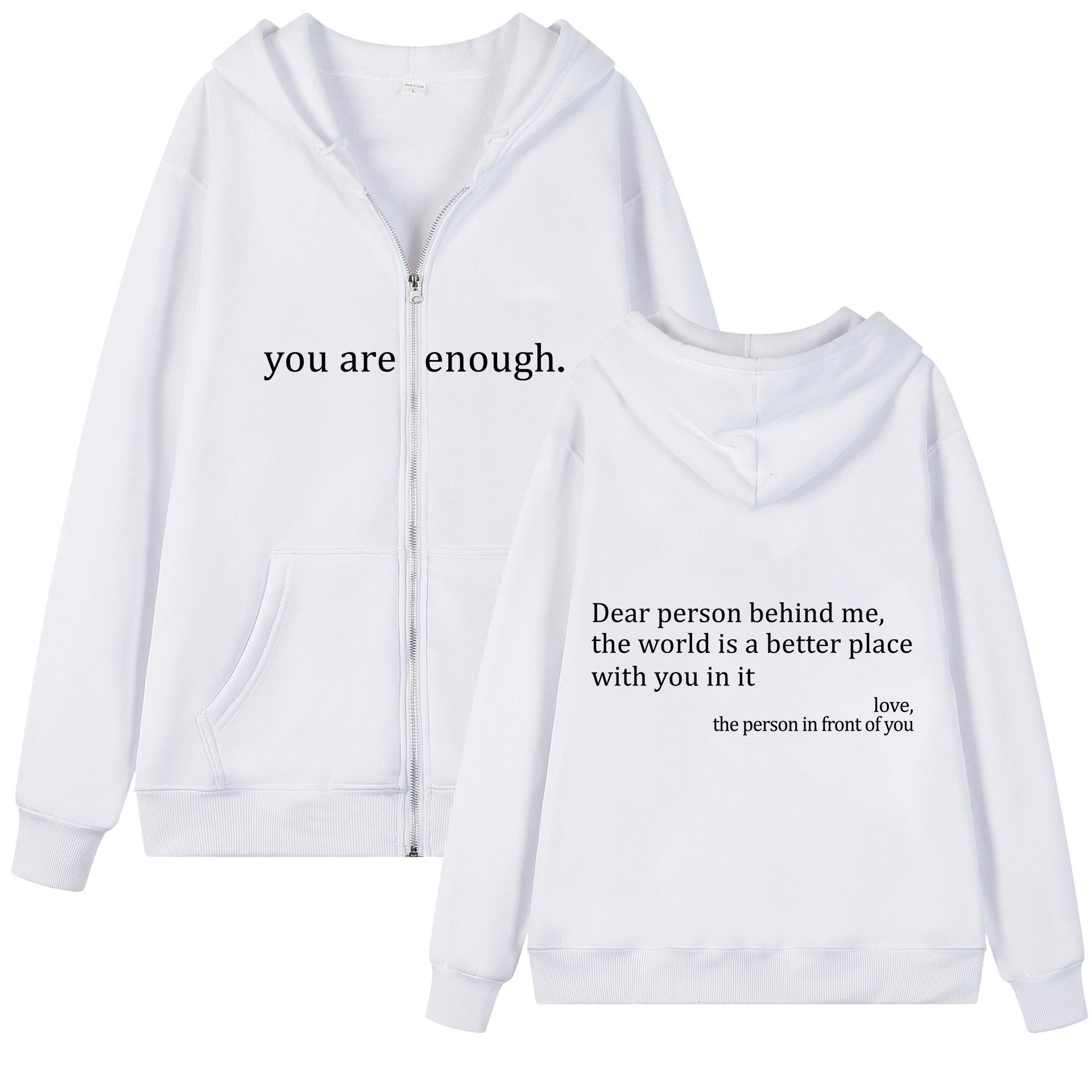 Emotional Zipper Hoodie